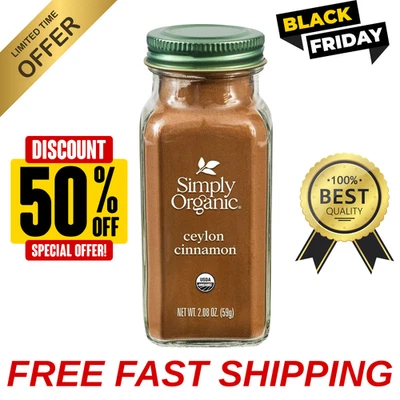 Canela de Ceilán Molida Orgánica Simply, Botella de 2,08 oz Libre de OGM Foto 1 de 3