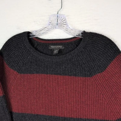 Banana Republic Crew Neck Italian Yarn Rugby Striped Sweater Size Large - Image 1 of 4