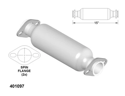 Convertidor catalítico para Dodge Colt 1993-1995 Foto 1 de 2