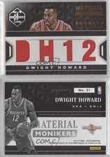 2015-16 Panini Limited Material Monikers /99 Dwight Howard #31