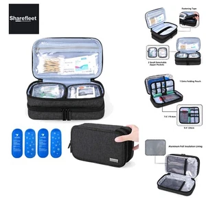 Yarwo Diabetikertasche mit 2 Kühlelemente für Insulin, Doppelschicht Kühltasc... - Bild 1 von 10