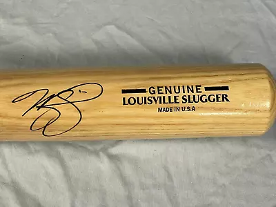 JSA COA Mike Piazza Dodgers Mets Signed Genuine Louisville Slugger Pro Bat - Image 1 of 4