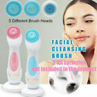 Electric facial Cleansing Brush Silicone Ultrasonic Facial Pore Cleaning Tool