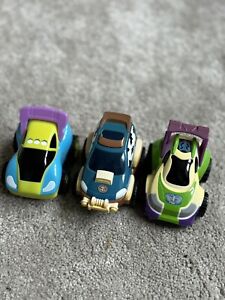 Toy Story Buzz Lightyear Woody Alien Car Pull Back & Go Rare Hasbro 