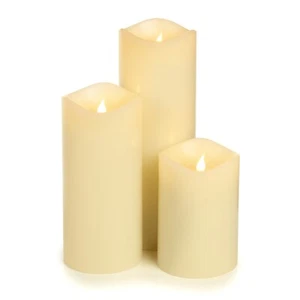 LED Echtwachs Kerzen Set Smart Flame mit beweglicher Flamme  , Timer - Bild 1 von 18