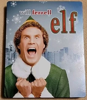 ELF (Blu-ray, DVD, 2013, 2-Disc STEELBOOK) Will Ferrell 10th Anniversary Foto 1 de 4