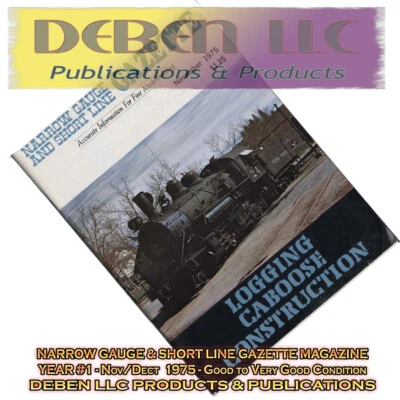 1975 November Narrow Gauge & Short Line Gazette Magazine-Used Free USPS Mail - Image 1 of 4