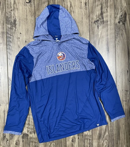 New York Islanders Men's  Lightweight Hockey NHL Dri-Fit Hoodie Size Large Cover
