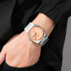 SKMEI Men Business Watches Silver Steel Weekday Wristwatch Male Calendar Watch