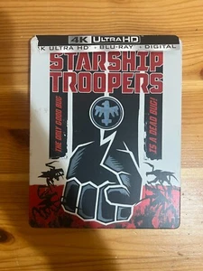 Starship Troopers 4K UHD + Blu-ray Disc Exclusive Steelbook No Digital Used Good - Picture 1 of 3