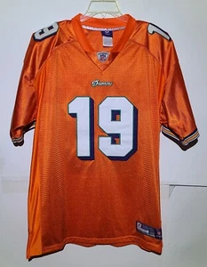 Vtg -Miami Dolphins Brandon Marshall #19 Reebok/On Field Authentic NFL Jersey - Picture 1 of 14
