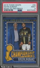 2018-19 Panini Hoops #99 Kevin Durante Championship Moments /99 PSA9