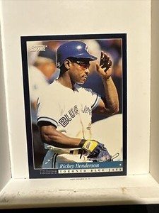 Rickey Henderson #35 Toronto Blue Jays 1994 Score Baseball Card ⚾️💎👍🏻