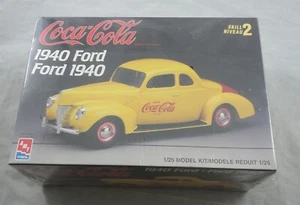 AMT Coca-cola 1940 Ford 1:25 Plastic Model Kit Level 2 #H823-10DO Coca Cola - Picture 1 of 2