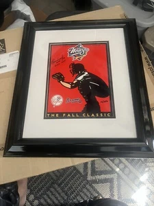 1999 WORLD SERIES PROGRAM COVER SIGNED EL DUQUE ORLANDO HERNANDEZ NY YANKEES - Picture 1 of 4