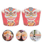 100 Chinese New Year Cupcake Liners for Spring Festival Party-OX