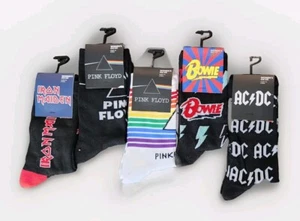 Rock Band Legends AC/DC Iron Maiden Bowie Pink Floyd 1 Pr . You Choose Sz. 6-9.5 - Picture 1 of 5