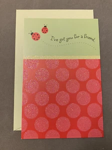 Tarjeta de felicitación amiga Ladybug American Greetings nueva con sobre - Imagen 1 de 3