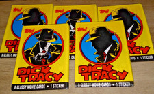 Dick Tracy 1990 Movie Topps Lot 5 Sealed Unopened Packs Trading Cards & Stickers