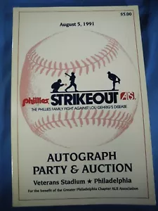 Philadelphia Phillies SIGNIERT ALS Autogramm Party 1991 Richie Ashburn, Tug McGraw - Bild 1 von 9