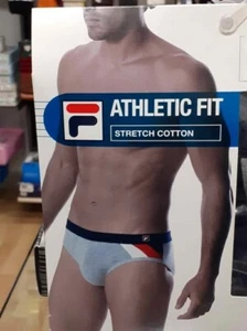 2 Slip FILA cotone elasticizzato in confezione Sporty Bi-pack blu e grigio - Foto 1 di 23