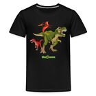 T-shirt Dinosaur T-Rex Velociraptor Pteranodon nastolatek premium