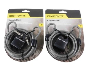 Kryptonite KryptoFlex 818 5 ft Cable and Padlock 2-pack - Picture 1 of 4