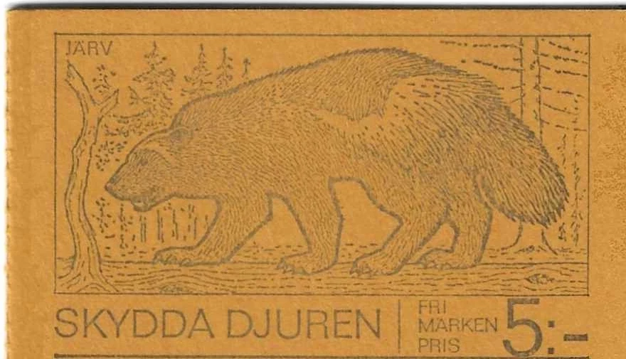 Sweden Stamp Booklet 1973 SC# 1015-1020 Animal Welfare - Image 1 of 3