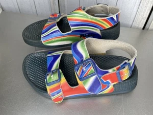 BIRKI'S BIRKENSTOCK Arizona Colorful Swirl Tie Dye Birkis Sandals EU 37 US 7 - Picture 1 of 7