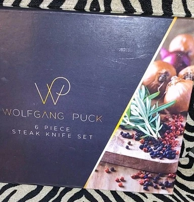 Juego de 6 cuchillos para carne de acero inoxidable Wolfgang Puck nuevo en caja Foto 1 de 4