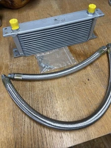 13 Row Oil Cooler & Beaded Hoses NEW NOS - Picture 1 of 5