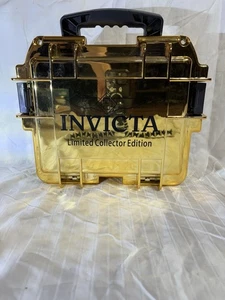 Invicta Limited Collector Edition Gold 3 Slot Watch Case - Picture 1 of 5