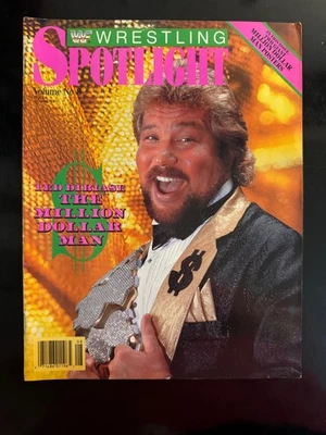 WWF Spotlight Magazine Million Dollar Man Ted DiBiase Vo 8 w Poster WWE WCW NWO - Image 1 of 4
