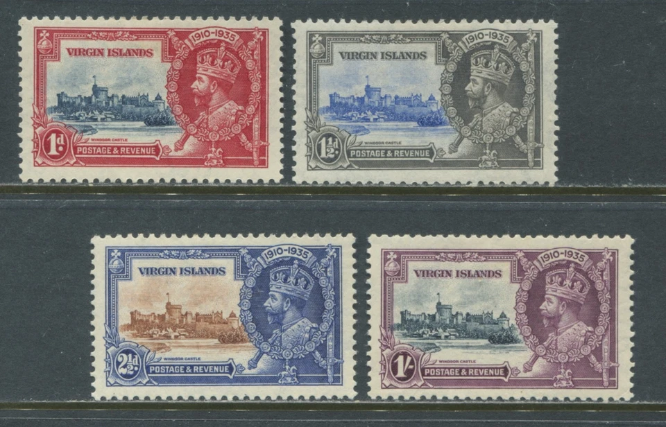 Islas Vírgenes KGV 1935 Juego Jubileo de Plata Como Nuevo O.h. bisagras Foto 1 de 1