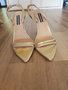 Lana Wilkinson Heels Gold Size 39 - Picture 1 of 6