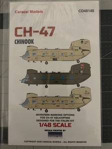 Caracal Models 1/48 Decals CD48148 - CH-47 Chinook für den Italeri Bausatz - Bild 1 von 2