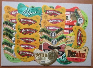 Etiquetas de cerveza Letonia - años 70-80 - Imagen 1 de 1