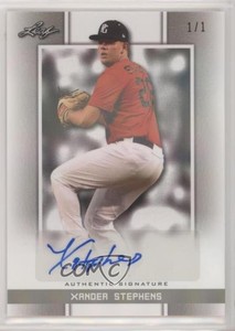 2019 Leaf Perfect Game National Showcase 1/1 Xander Stephens #BA-XS1 Auto 1h1