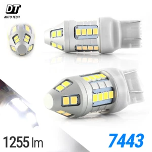 2X 50W 7443 T20 LED blanco freno de estacionamiento de respaldo de alta potencia bombillas - Imagen 1 de 12