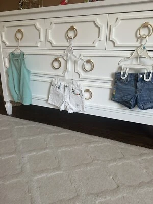 Polo Ralph Lauren niñas denim. 2 shorts talla 5-6 y una camisa talla 6 Foto 1 de 4