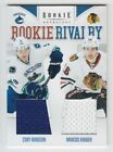 2011-12 PANINI ROOKIE ANTHOLOGY HODGSON KRUGER RC JERSEY RIVALRY Canuck Blackhaw