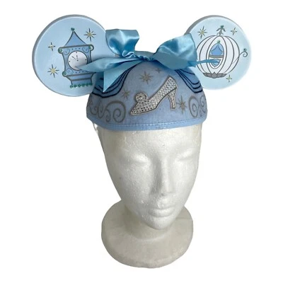 🍌 DISNEY Parques Niñas Cenicienta Zapatilla Joya Mickey Oreja Sombrero Retirado Usado en Excelente Condición - K7 Foto 1 de 4