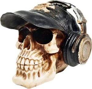 Urbalabs Gamer Streamer Esports Console PC Hat Headphones Design Skull Statue - Picture 1 of 6