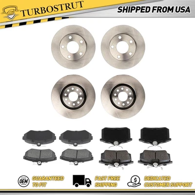 Rotores de freno delanteros y traseros originales pastillas de freno para Audi A6 Quattro 2000-2004 2,7 L Foto 1 de 4