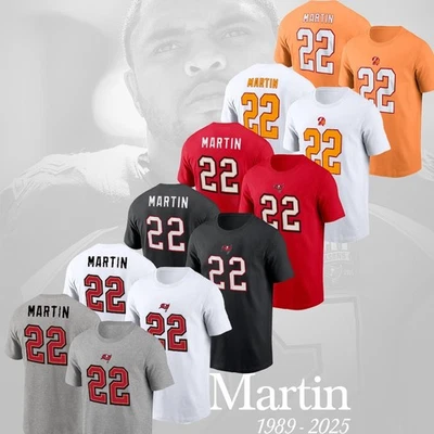 R.I.P - Doug Martin #22 Tampa Bay Buccaneers nombre del jugador y número regalo para fanáticos Foto 1 de 3