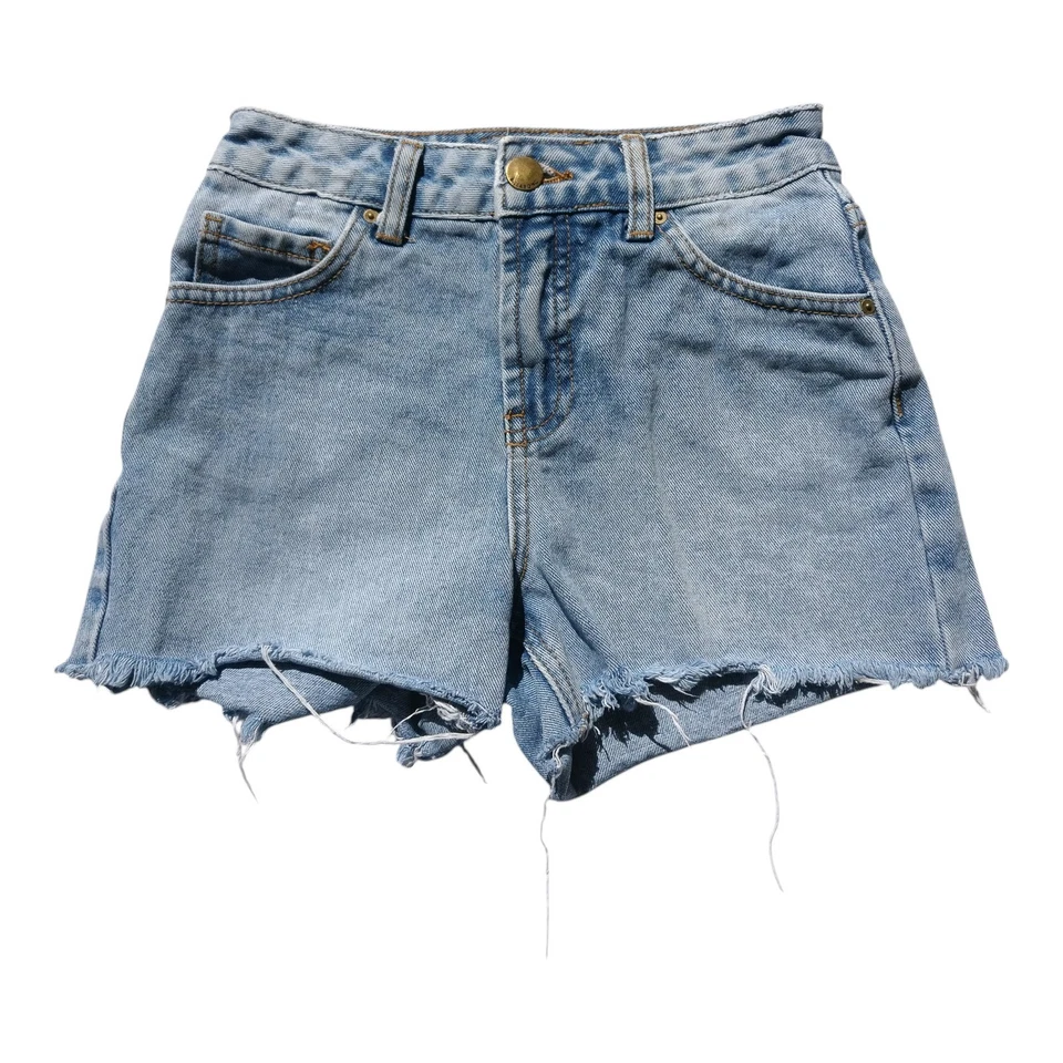 Pantalones cortos de mezclilla azul Billabong para niñas talla 8 dobladillo crudo 100 % algodón Foto 1 de 2