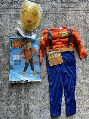 Disfraz de simulación para niños 3T-4T trabajador de la construcción niño pequeño Foto 1 de 4