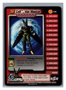 1x DBZ CCG CELL THE MASTER LV5 RARO 136 CELL SAGA SCORE DRAGON BALL Z - Imagen 1 de 1