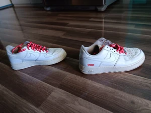 Nike Air Force 1 x Supreme Box Logo CU9225-100 Uomo Taglia 9 - Foto 1 di 13