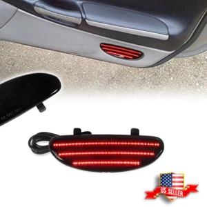 Smoked Red LED Inner Door Panel Reflector Plate Light For Corvette 1997-2004 C5 - Picture 1 of 8